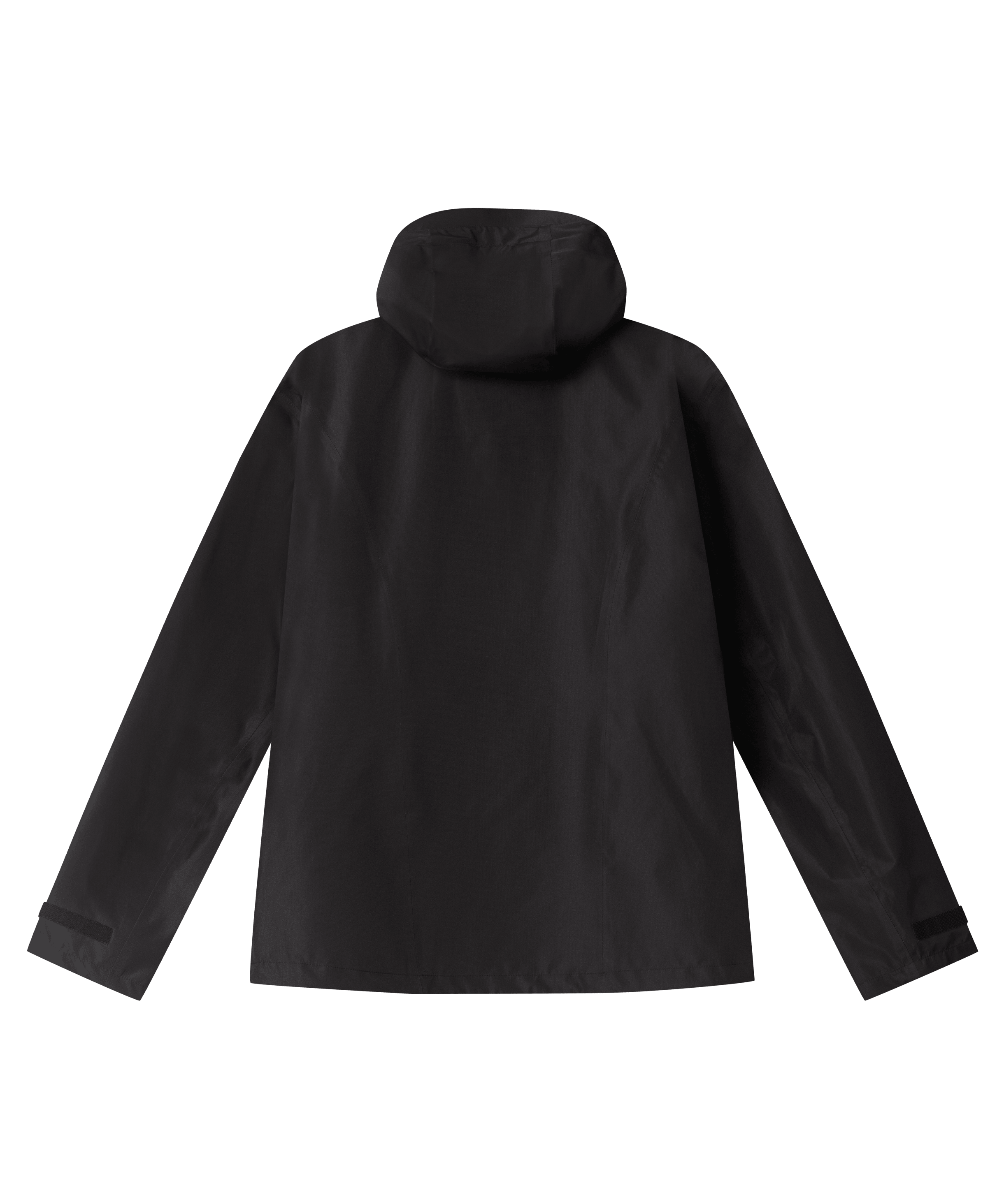 Nays 3L Multifunctional Rain Jacket mit Kapuze, langen Ärmeln und wasserdichten YKK AquaGuard® Reißverschlüssen in der Rückansicht. Ideal für Outdoor-Abenteuer bei Regen.