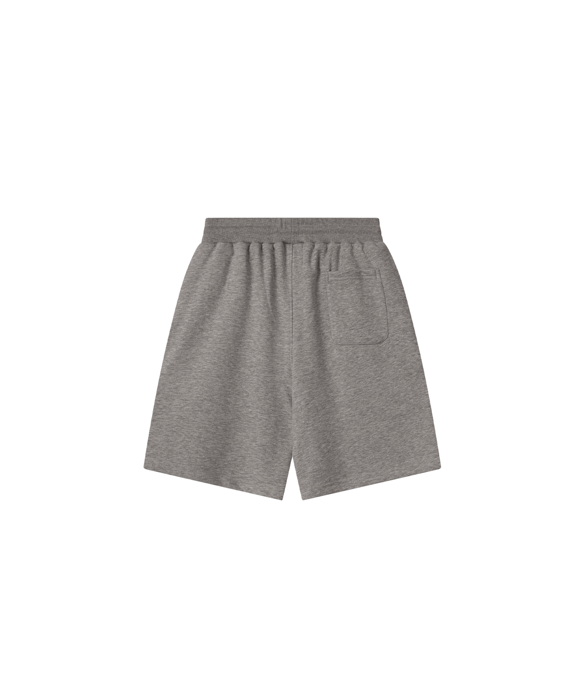 Das Produktbild zeigt die Nays Cotton Shorts in grau von hinten. Gut zu erkennen ist eine Tasche hinten rechts.