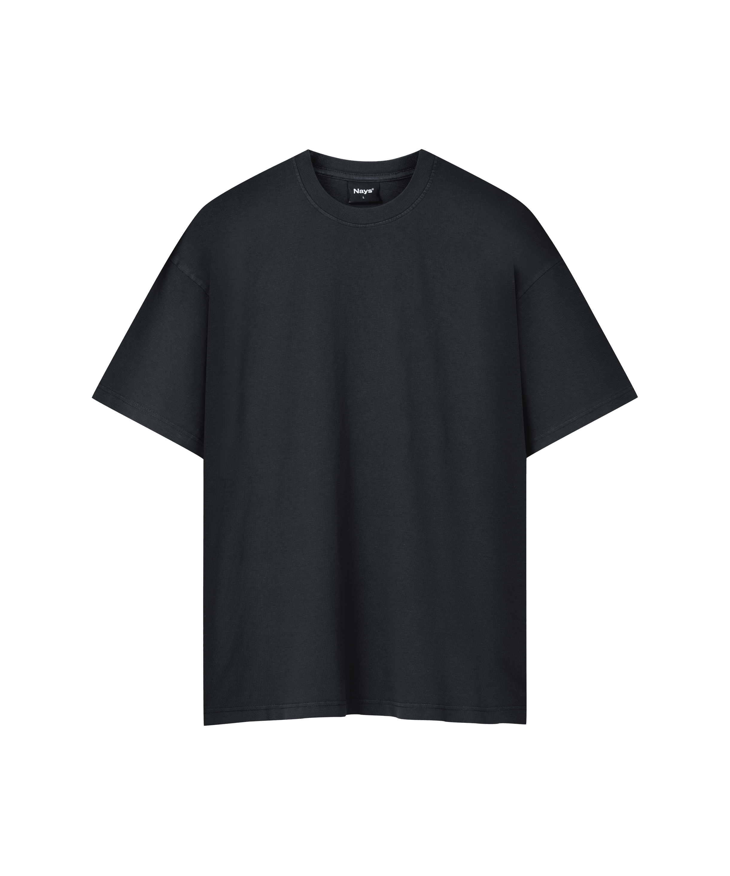 Das Produktbild zeigt ein anthrazit farbiges T-Shirt. 