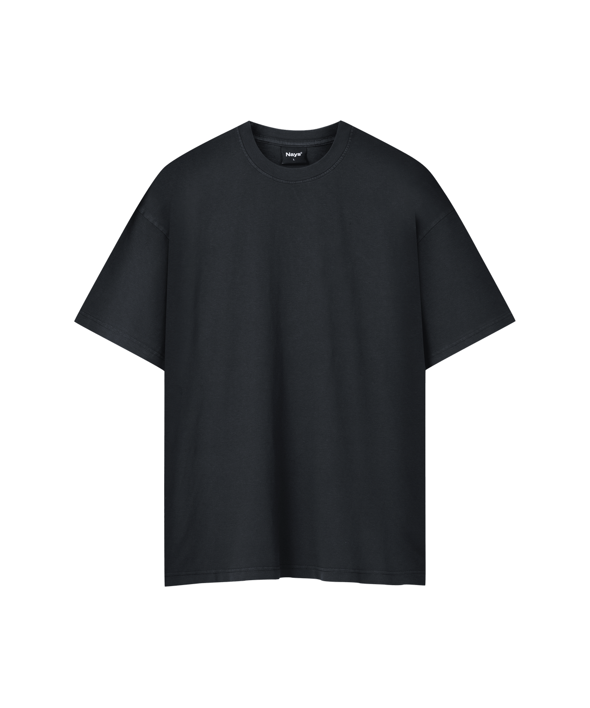 Das Produktbild zeigt ein anthrazit farbiges T-Shirt. 
