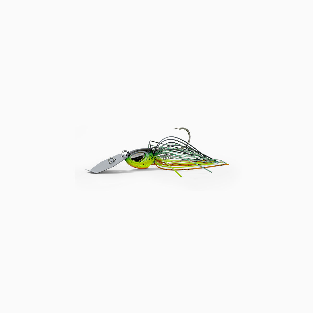 Nays Bladed Jig WARRIOR Barschköder in der Farbe Grün Gelb Schwarz H07.