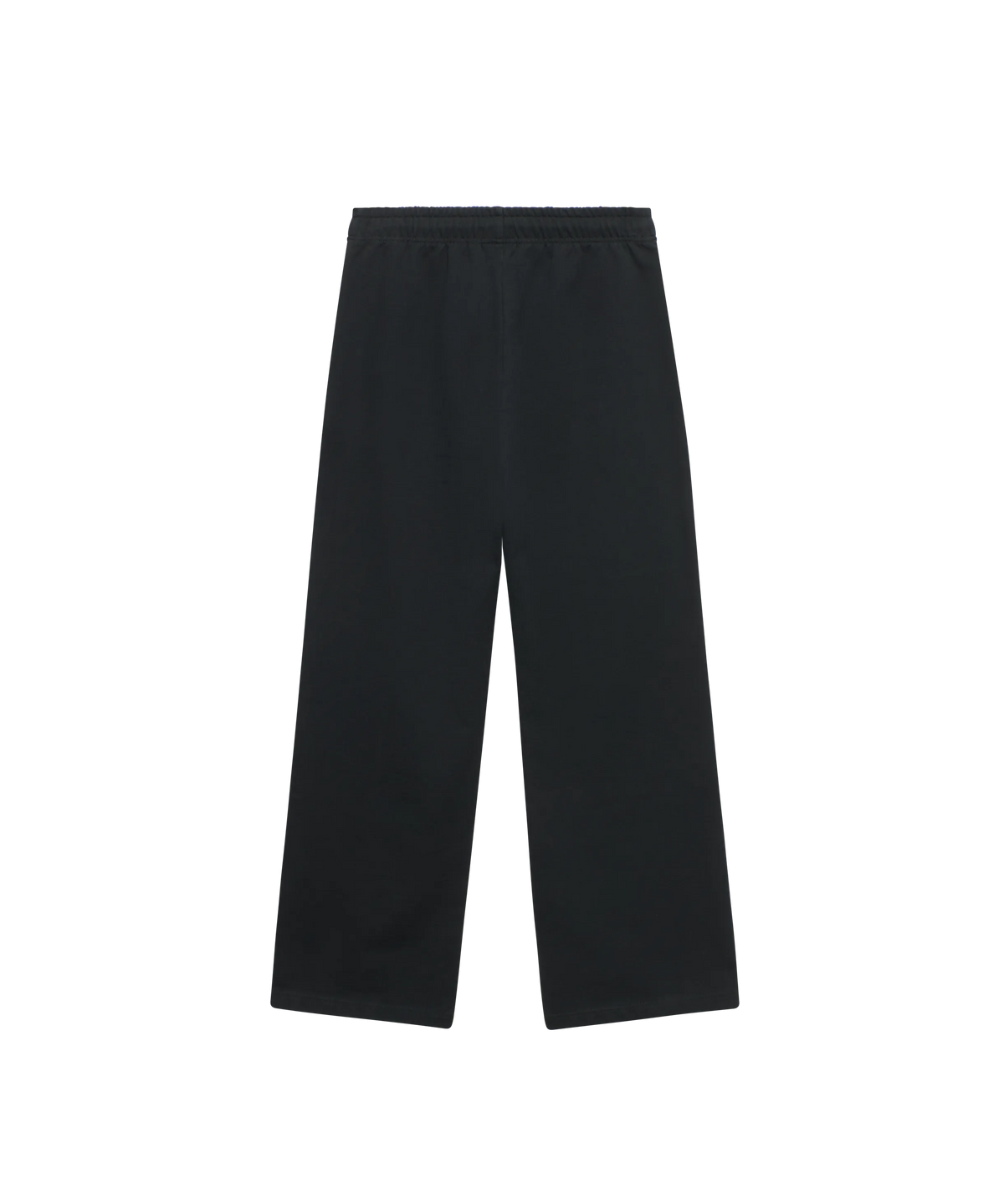 Rückansicht Schwarze Nays Jogginghose mit weitem Bein und elastischem Kordelzug-Bund.