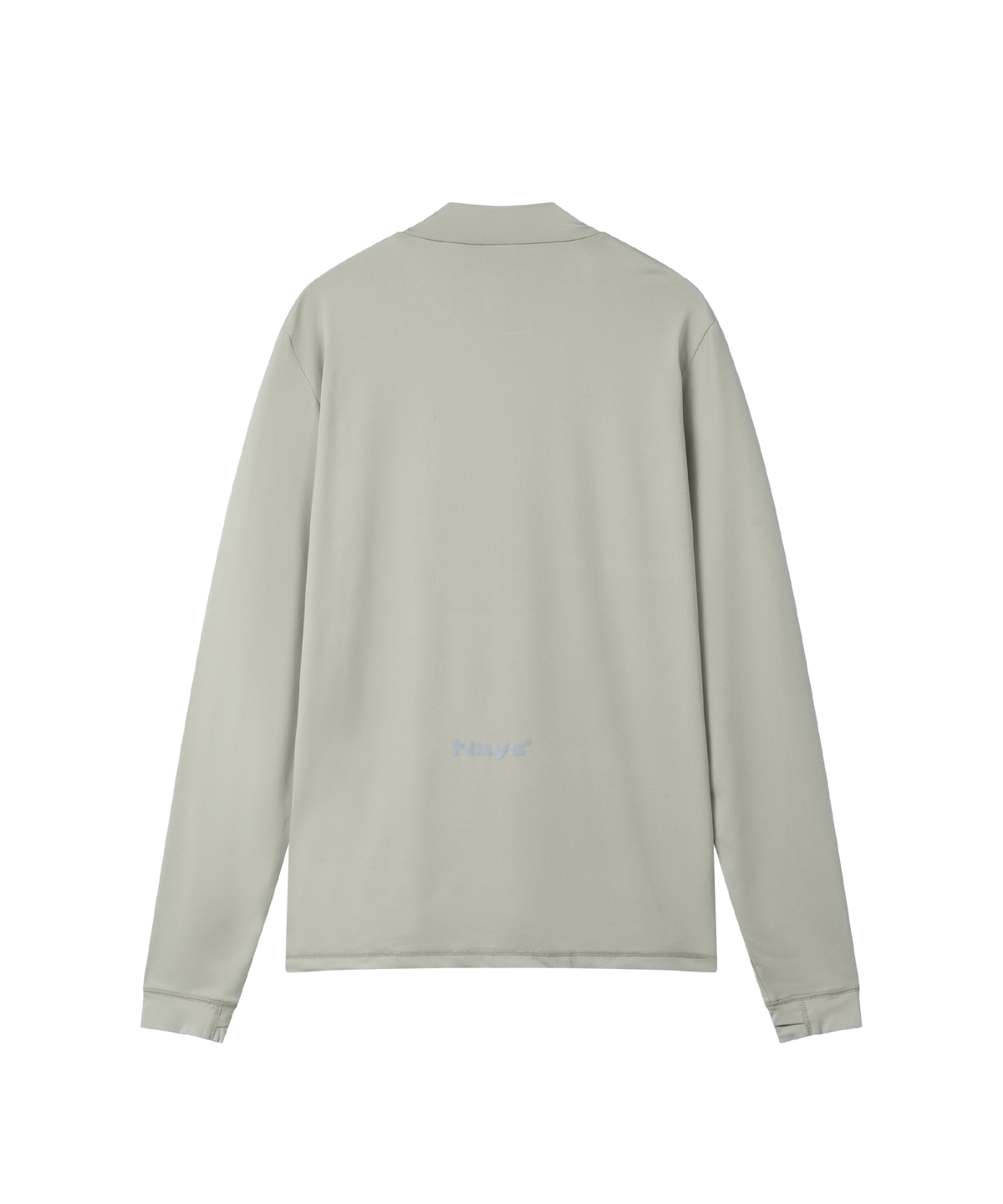 Nays UV Langarm-Shirt Grau Rückenansicht atmungsaktives Funktionsmaterial.